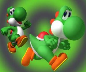 Puzzle Δεινόσαυρος Yoshi είναι ο καλύτερος φίλος του Mario